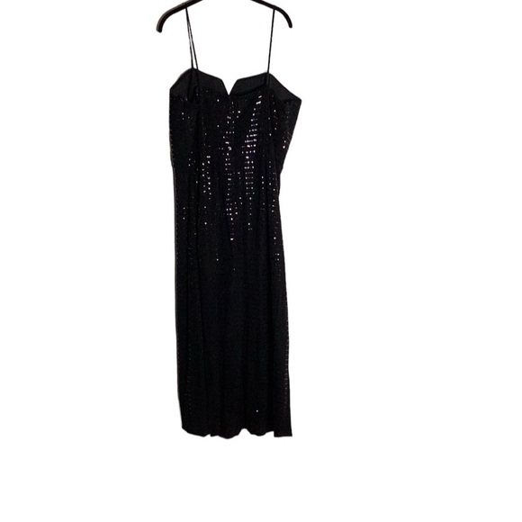 Alexa B Nites Black Maxi length sequenced Dress in Size 18W - Picture 1 of 11